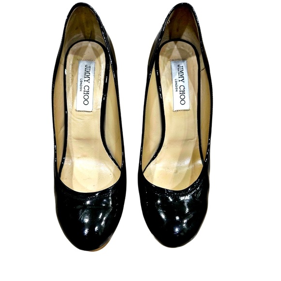 Jimmy Choo Shoes - Jimmy Choo Shoes Patent Leather Wedges